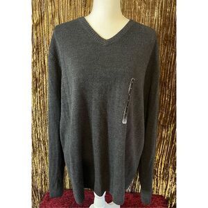 NEW Mens XL Dark Gray Pullover Sweater Crew Neck